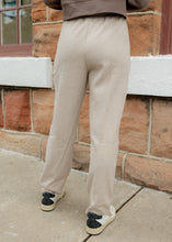 Load image into Gallery viewer, Khaki &amp; Leopard Corduroy Sweatpants
