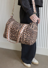 Load image into Gallery viewer, Wild Thing Quilted Leopard Duffle
