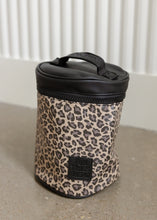 Load image into Gallery viewer, Traditional Cheetah Print Toiletry Barrel Bag
