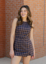 Load image into Gallery viewer, Maggie Plaid Romper Dress
