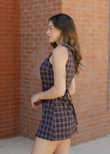 Load image into Gallery viewer, Maggie Plaid Romper Dress
