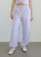Load image into Gallery viewer, Hannah Cotton Lycra Crossover Pants Set - Lavender

