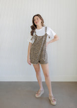 Load image into Gallery viewer, Ava Leopard Romper Overalls
