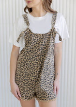 Load image into Gallery viewer, Ava Leopard Romper Overalls
