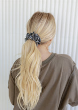 Load image into Gallery viewer, Zebra Satin Hair Scrunchie
