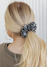 Load image into Gallery viewer, Zebra Satin Hair Scrunchie
