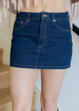 Load image into Gallery viewer, Jamie Dark Denim Mini Skirt

