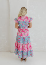 Load image into Gallery viewer, Jules Floral Print Scalloped Midi Dress
