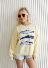 Load image into Gallery viewer, Sardines Light Yellow Knitted Sweater
