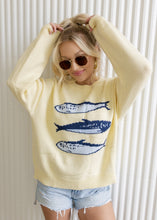 Load image into Gallery viewer, Sardines Light Yellow Knitted Sweater
