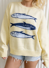 Load image into Gallery viewer, Sardines Light Yellow Knitted Sweater
