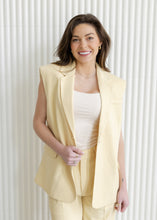 Load image into Gallery viewer, Sasha Sleeveless Yellow Blazer

