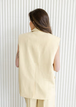 Load image into Gallery viewer, Sasha Sleeveless Yellow Blazer
