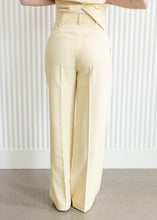 Load image into Gallery viewer, Sasha Wide Leg Yellow Trousers

