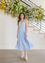 Load image into Gallery viewer, Zae Baby Blue Midi Dress

