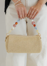 Load image into Gallery viewer, Rachel Beaded Straw Clutch - Natural
