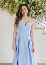Load image into Gallery viewer, Zae Baby Blue Midi Dress
