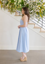 Load image into Gallery viewer, Zae Baby Blue Midi Dress
