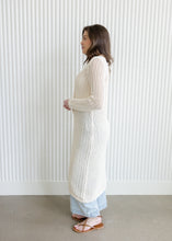 Load image into Gallery viewer, Cream Crochet Duster Cardigan
