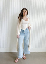 Load image into Gallery viewer, Harper Tie Front Washed Denim Pants
