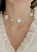 Load image into Gallery viewer, Maldives Pearl &amp; Turquoise Beaded Choker

