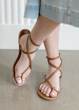 Load image into Gallery viewer, Clarissa Strappy Sandals - Tan
