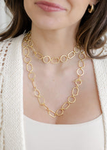 Load image into Gallery viewer, Geometric Gold Chain Wrap Necklace
