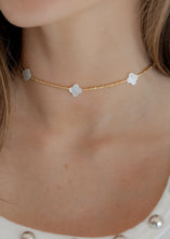 Load image into Gallery viewer, Multi Clover Beaded Choker Necklace
