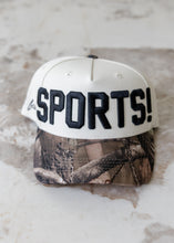 Load image into Gallery viewer, "SPORTS!" Camo Trucker Hat
