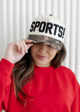 Load image into Gallery viewer, "SPORTS!" Camo Trucker Hat

