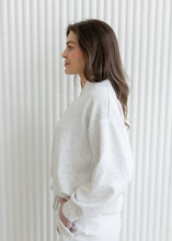 Load image into Gallery viewer, Heather Grey Modal Scuba Luxe Pullover
