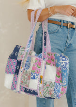 Load image into Gallery viewer, Luna Floral Patchwork Duffle Bag
