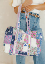 Load image into Gallery viewer, Luna Floral Patchwork Duffle Bag
