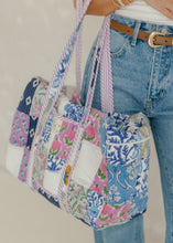Load image into Gallery viewer, Luna Floral Patchwork Duffle Bag
