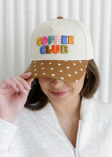 Load image into Gallery viewer, "Coffee Club" Polka Dot Trucker Hat
