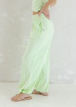Load image into Gallery viewer, Hannah Cotton Lycra Crossover Pants Set - Mint
