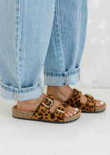 Load image into Gallery viewer, Leopard Buckle Slide Sandals
