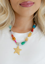 Load image into Gallery viewer, Glow Girl Beaded Star Necklace
