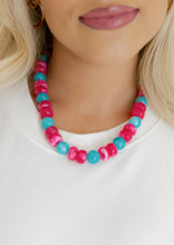 Load image into Gallery viewer, Cotton Candy Mix Beaded Necklace
