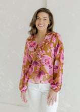 Load image into Gallery viewer, Rose Dawn Chiffon Ruffled Blouse
