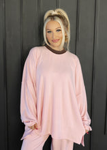 Load image into Gallery viewer, Colbi Brushed Pink Oversized Fleece Top

