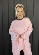 Load image into Gallery viewer, Colbi Brushed Pink Oversized Fleece Top
