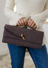Load image into Gallery viewer, Stella Coffee Suede Woven Handbag
