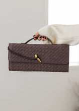 Load image into Gallery viewer, Stella Coffee Suede Woven Handbag
