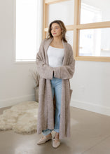 Load image into Gallery viewer, Lillian Light Mocha Long Cardigan
