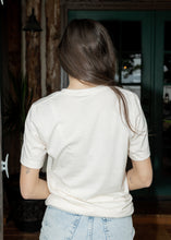 Load image into Gallery viewer, Barbara's Paisley Flag Natural Tee
