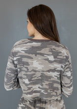 Load image into Gallery viewer, Grey Camo Waffle Shorts Set
