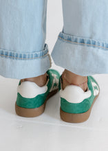 Load image into Gallery viewer, Retro Green Suede Sneakers
