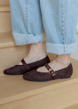 Load image into Gallery viewer, Linda Mary Jane Ballet Flats - Brown Suede
