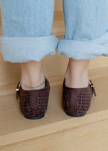 Load image into Gallery viewer, Linda Mary Jane Ballet Flats - Brown Suede
